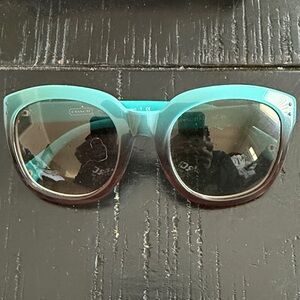Coach Two-Tone Teal and Brown Sunglasses